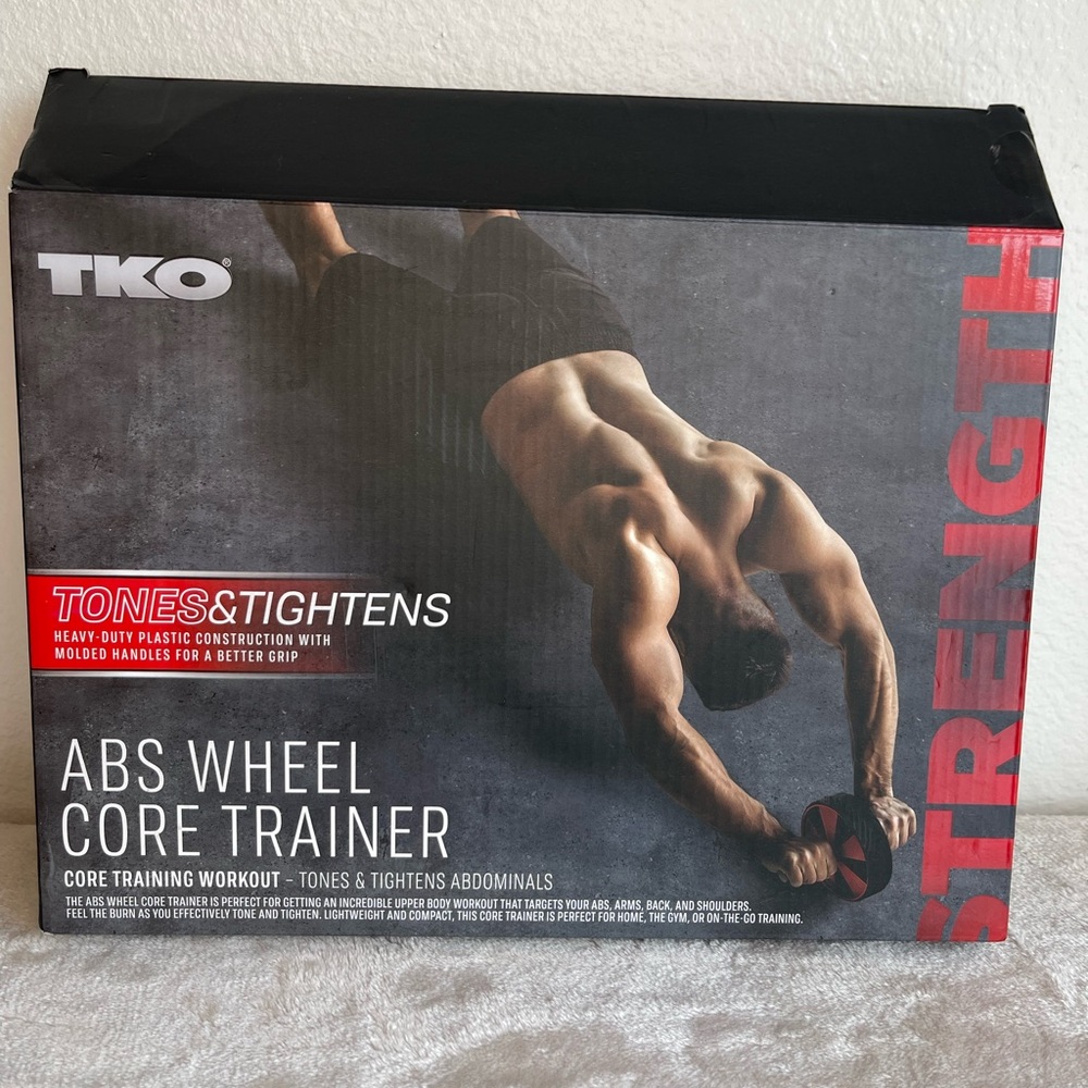 TKO Abs Wheel Core Trainer in Black and Red‎ - Picture 6 of 6